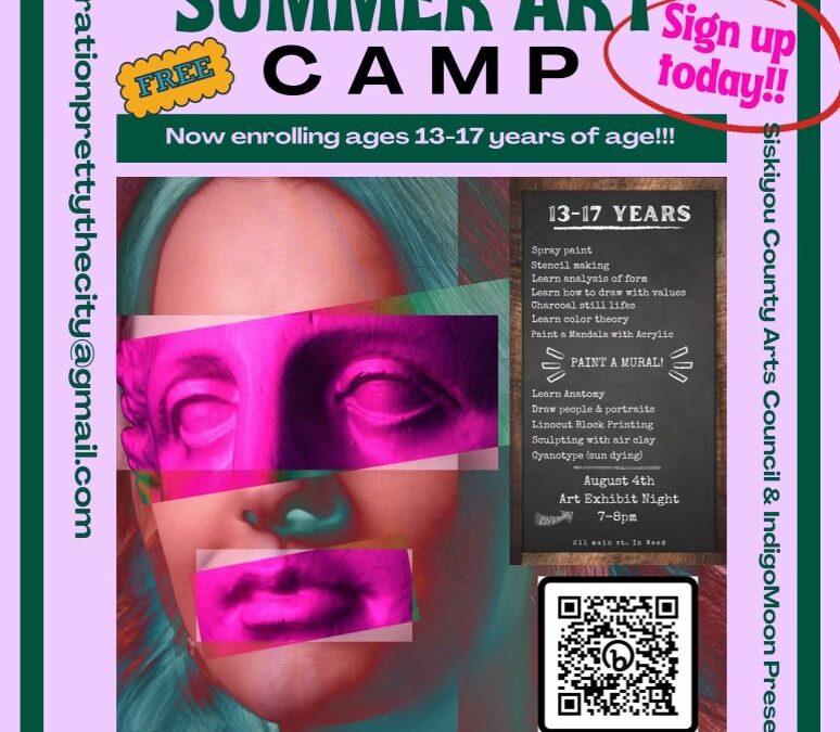 The Siskiyou County Arts Council Announces Youth Summer Camp in Weed
